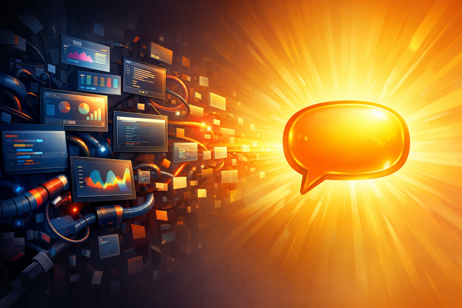 From chaos to clarity — disconnected tools converging into a single point of insight